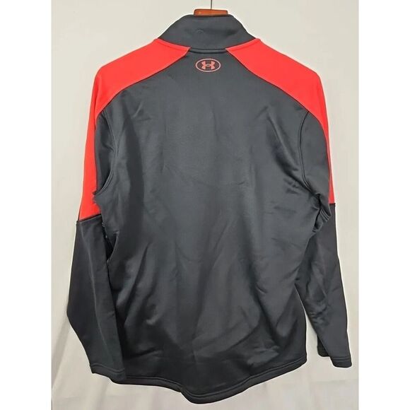 Under Armour Texas Tech Red Raiders 1/4 Zip Pullover Mens Size Large Black Nee - Picture 5 of 7